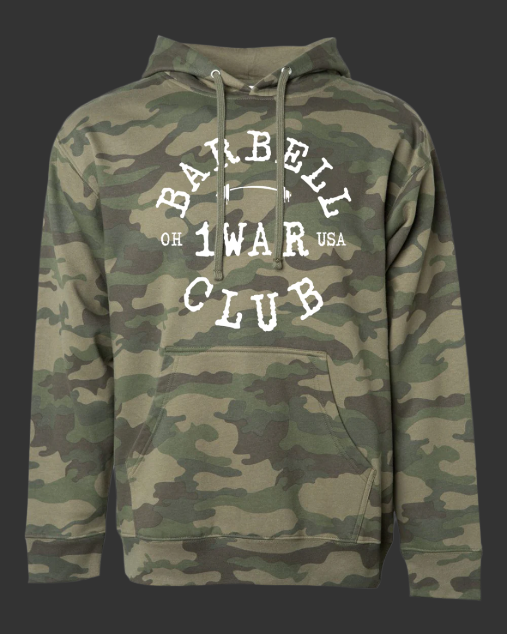 Camo Barbell Club hoodie