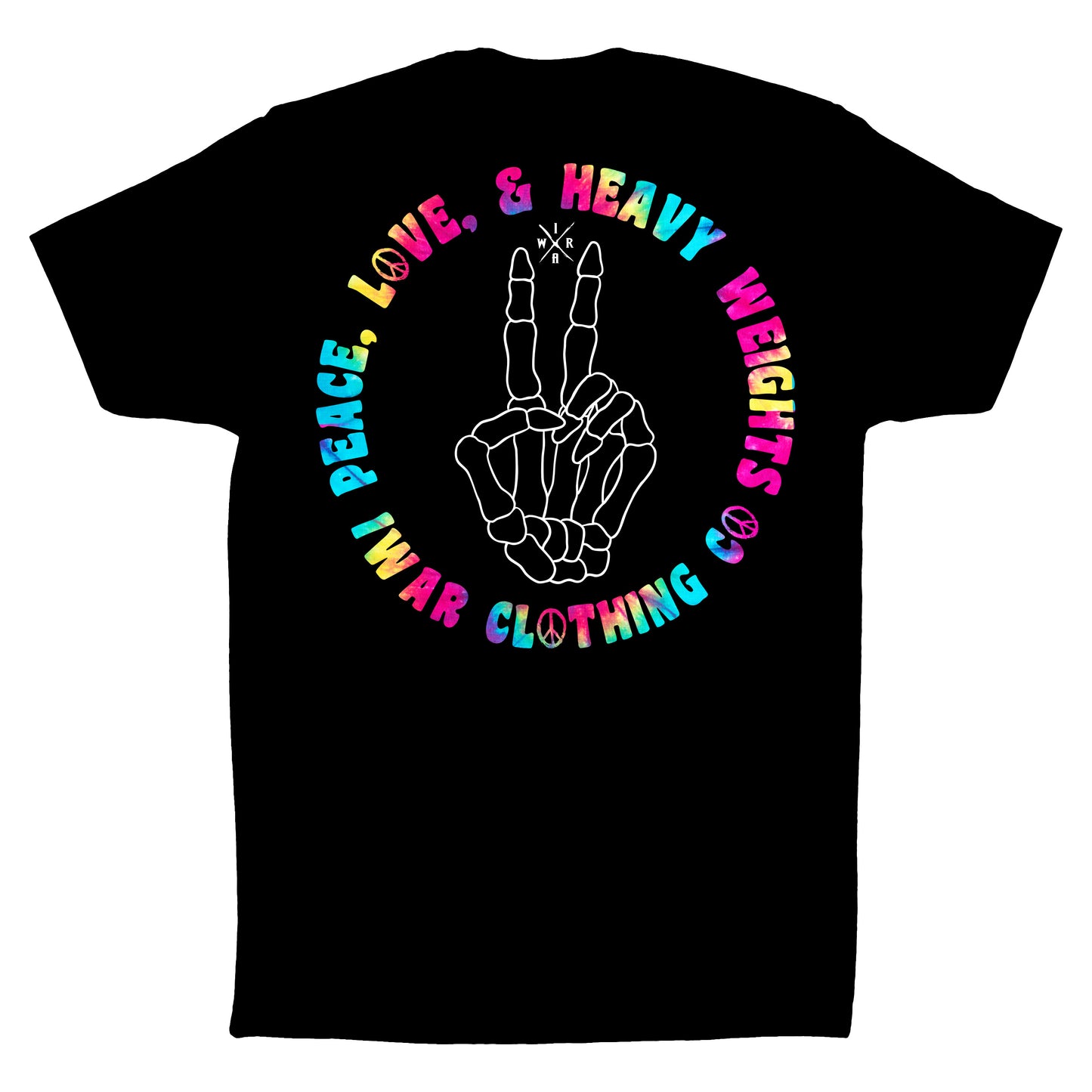 Peace, Love, and Heavy weights tee