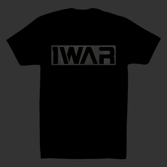 Black on black canvas Tee